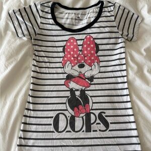 Disney Parks Gray and White T-Shirt